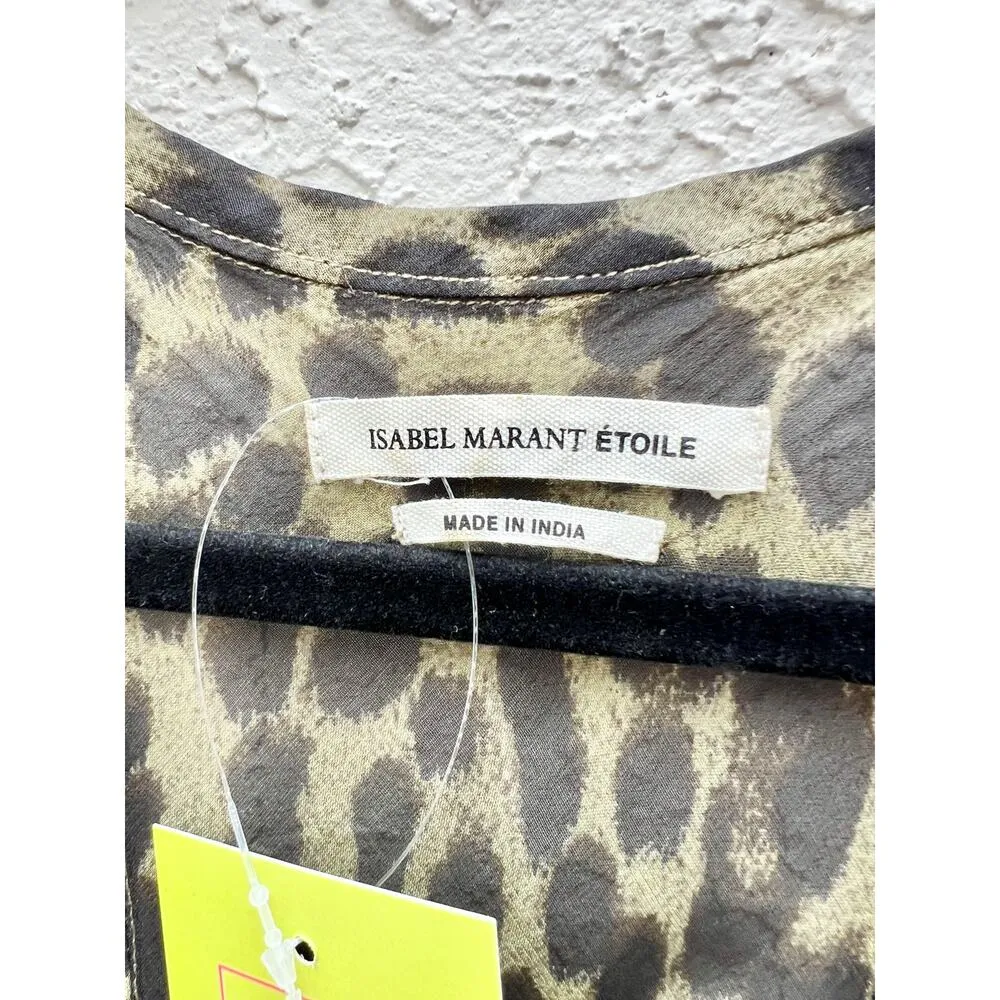 Isabel Marant Etoile Leopard Cameron Tank Skirt Set Black Womens Top US6 Skirt 8 Size M - Image 10