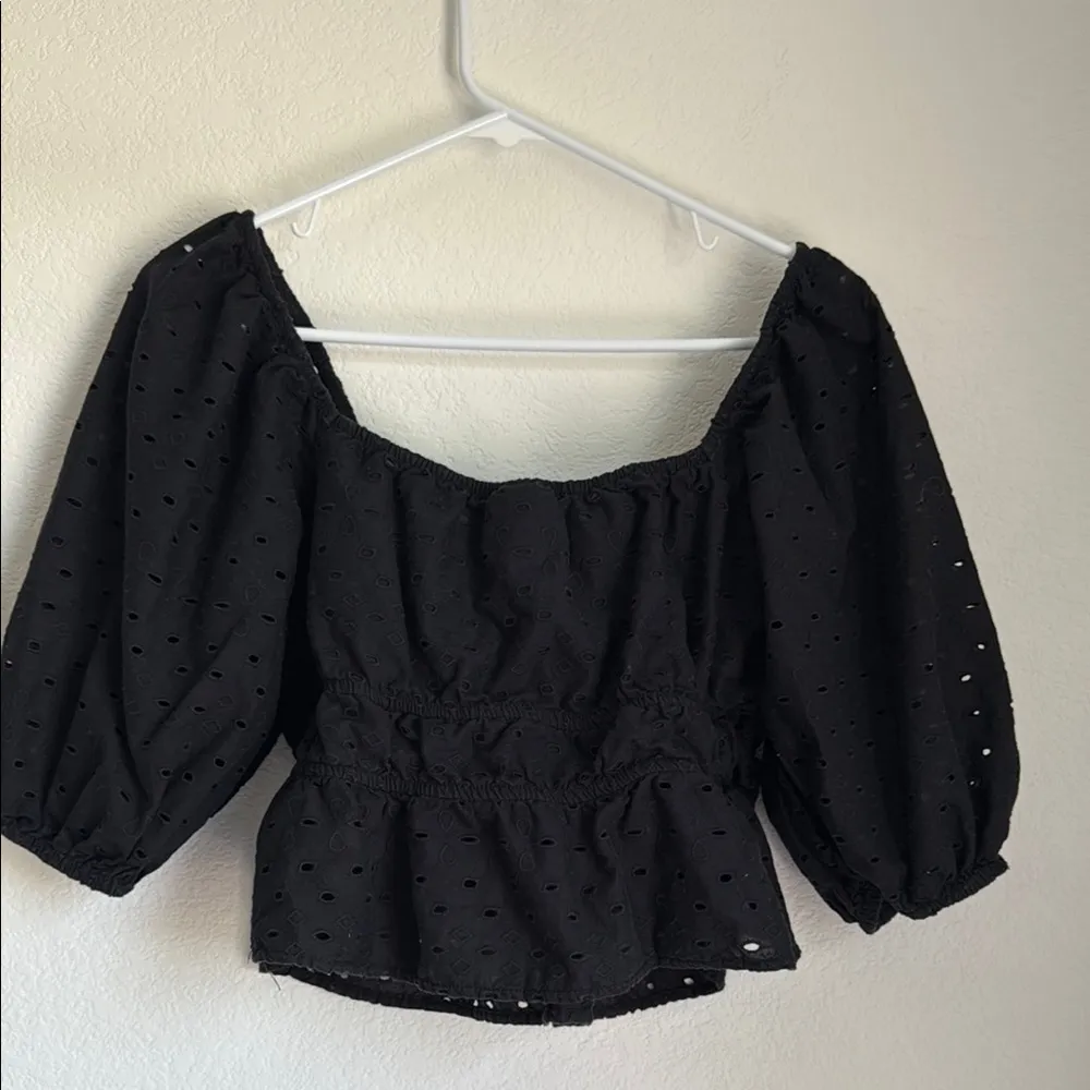 A New Day Black Blouse Chic Top - Image 5