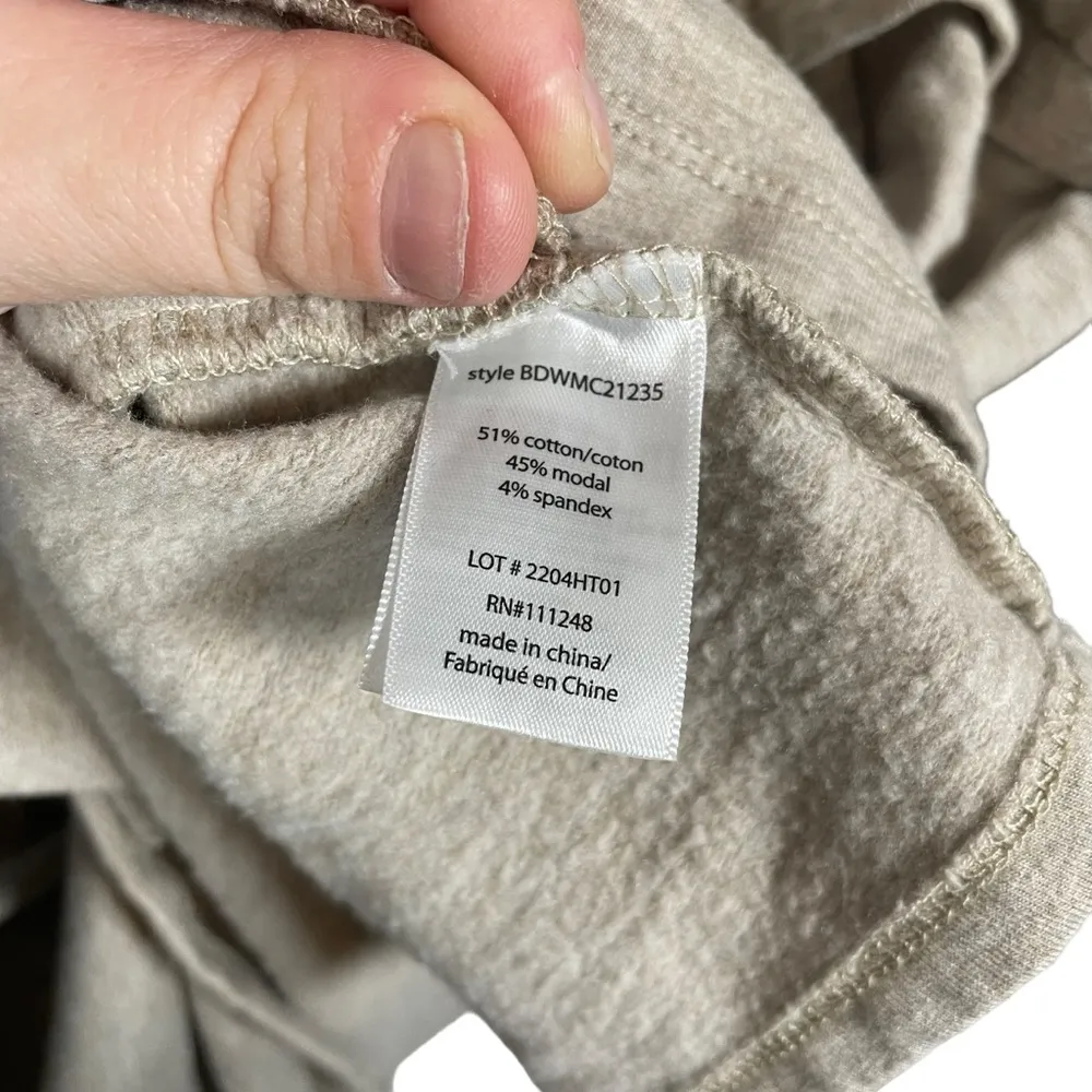 NWT Barefoot Dreams Malibu Collection Brushed Luxe Anorak Hoodie Oatmeal Size XS - Image 16