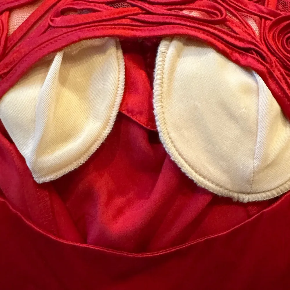 90’s vintage  Gunne Sax Red Slip Dress Size 13/1… - Image 7