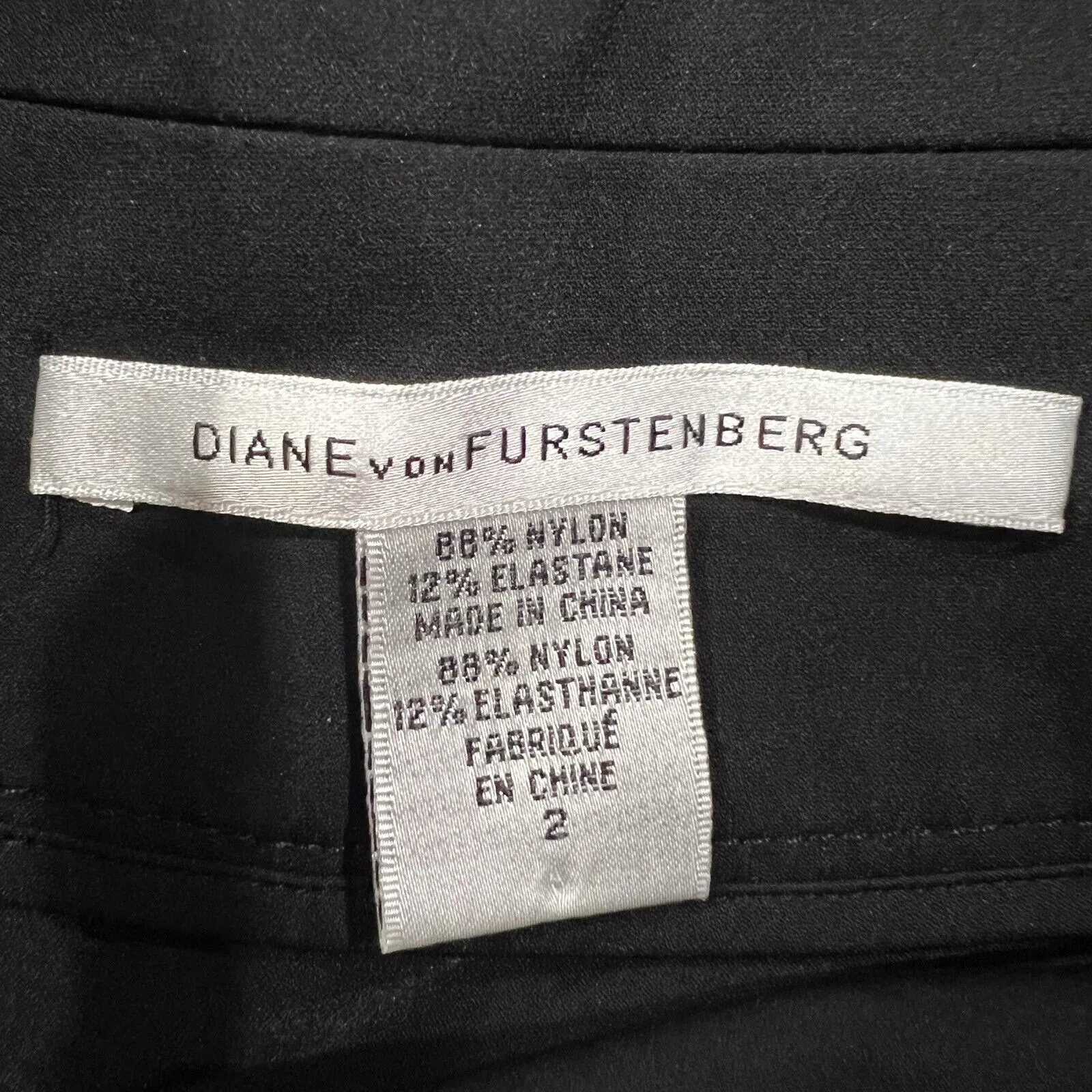 Diane Von Furstenberg Size 2 Skirt Ginsberg Mini Women’s Black Pockets Short DVF - Image 3