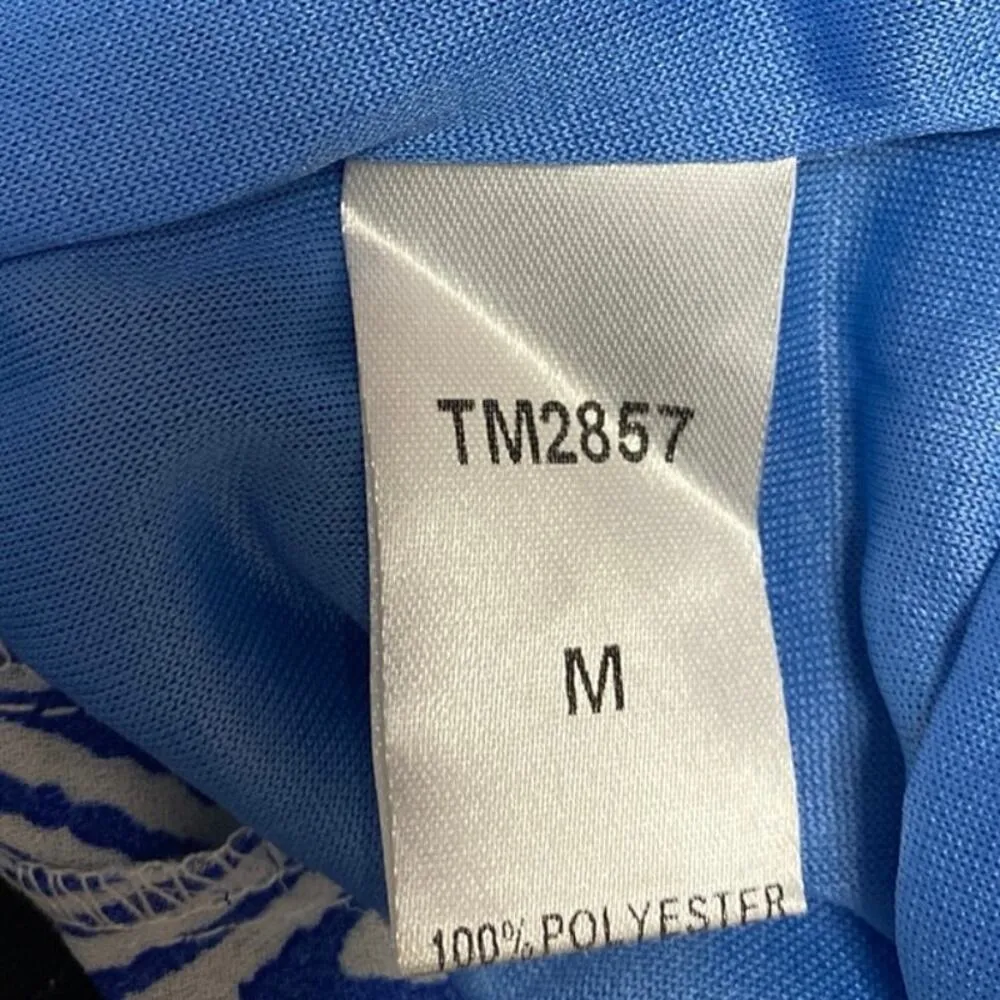 NEW THML Multicolor Chevron Strapless Sleeveless Midi Bandeau Tube Dress Size M - Image 5