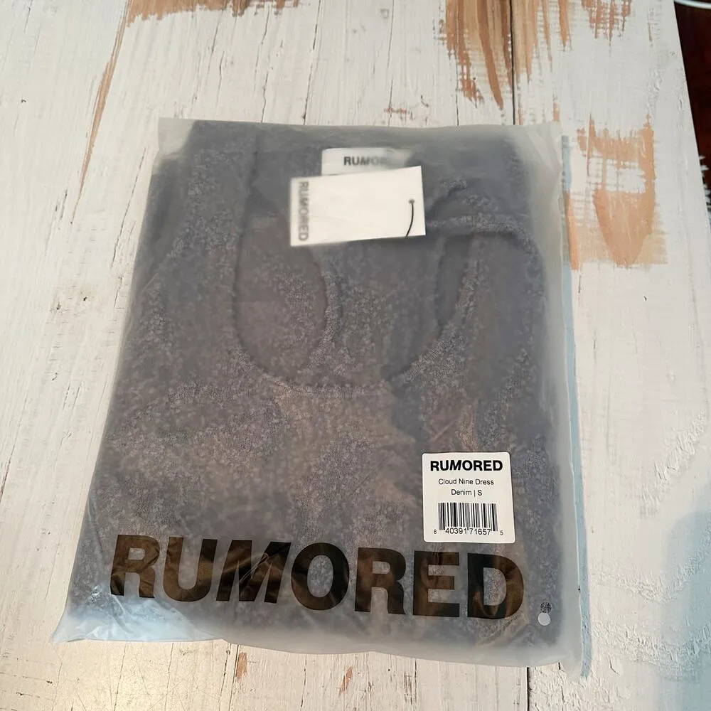 Rumored Cloud Nine Racerback Textured Maxi Dress Blue Size Small Resort Wear - Image 8