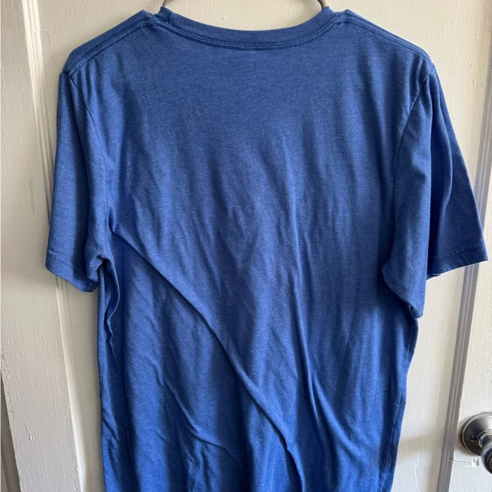 Glo Getter The Spray Tan Bar Bella+Canvas Blue T-Shirt Size L - Image 4