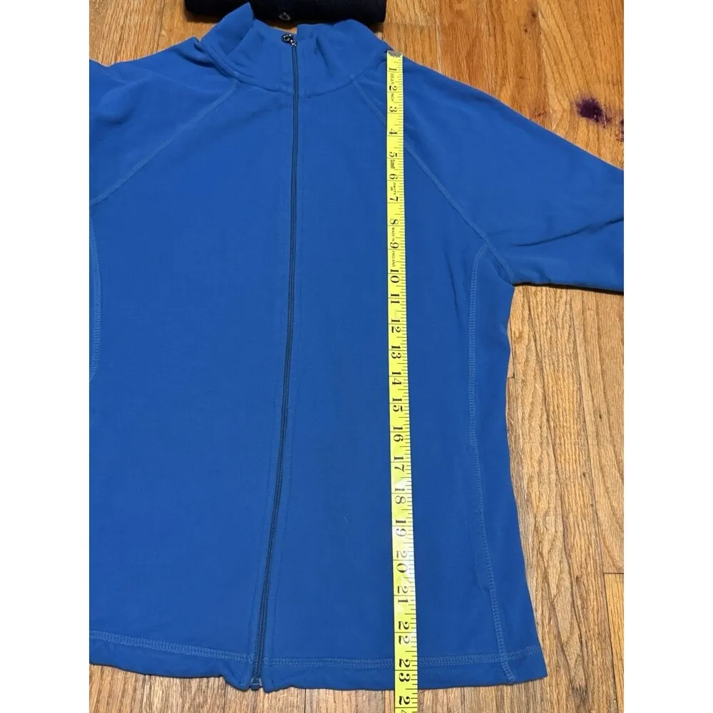 Beyond Yoga Supplex Original Jacket Mock Neck Full Zip Blue Size Small - Image 5