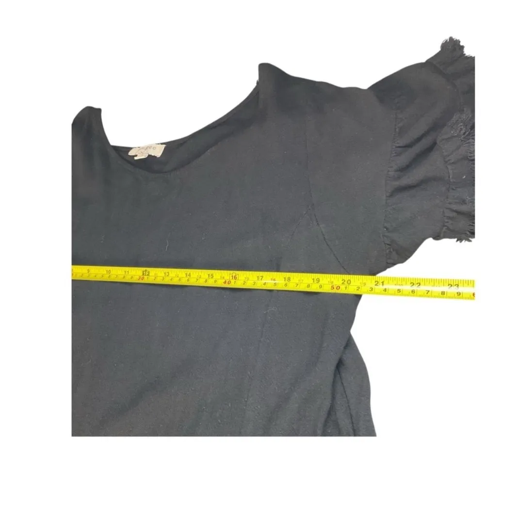 UMGEE Black Ruffle Sleeve Tiered Babydoll Dress Casual Boho Midi Women's - Image 8