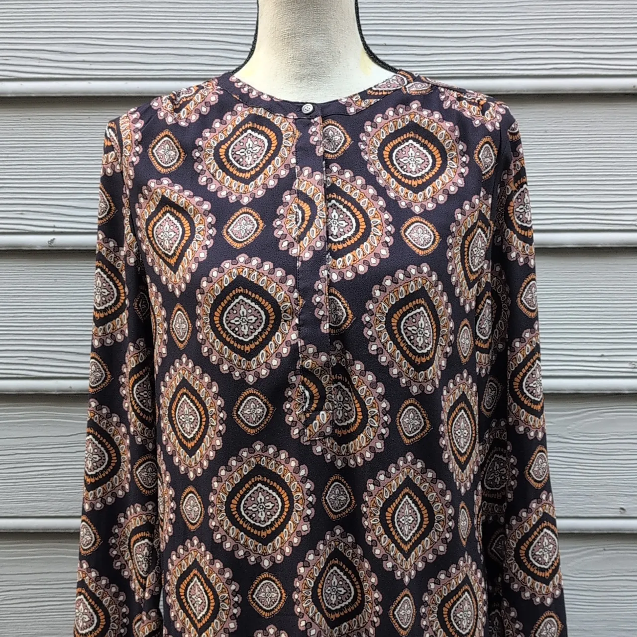 Loft Drop Waist Shift Dress | Loft Henley Long Sleeve Dress - Image 3