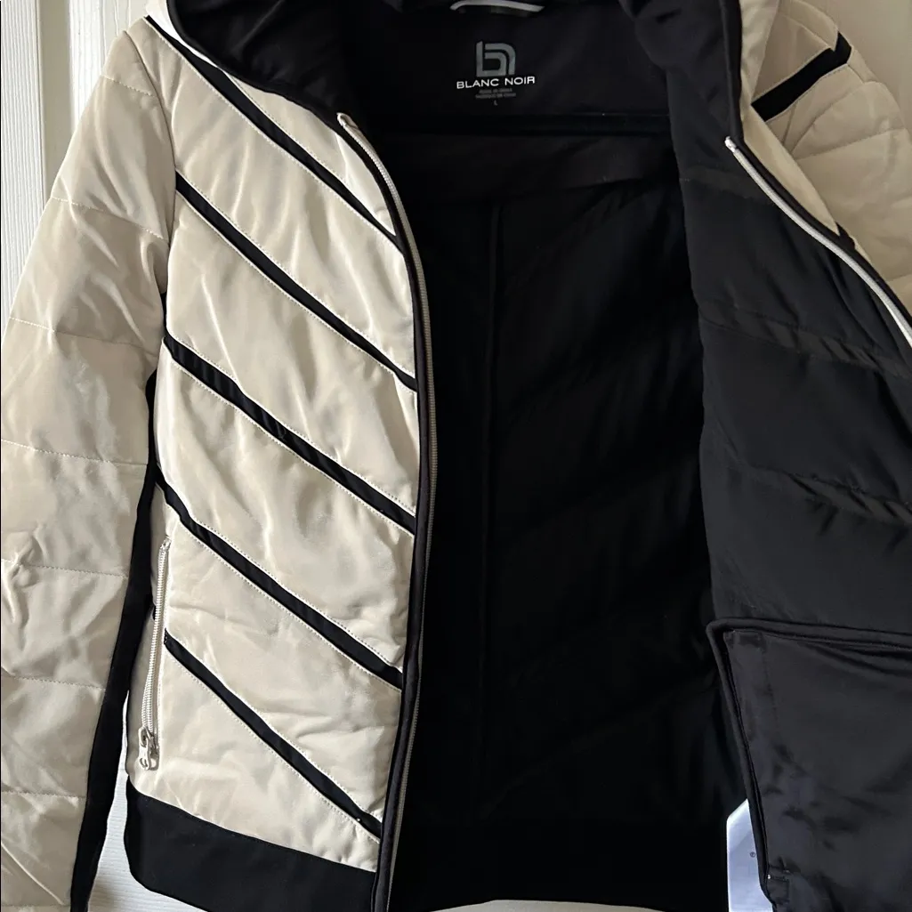 Blanc Noir Womens Freestyle Down Puffer Jacket Size Large White - Image 11