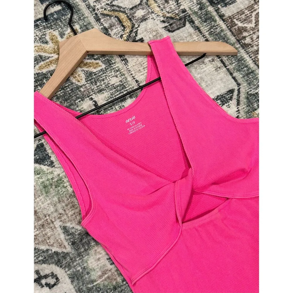 Aerie Reversible Knit Ribbed Mini Dress - Image 4