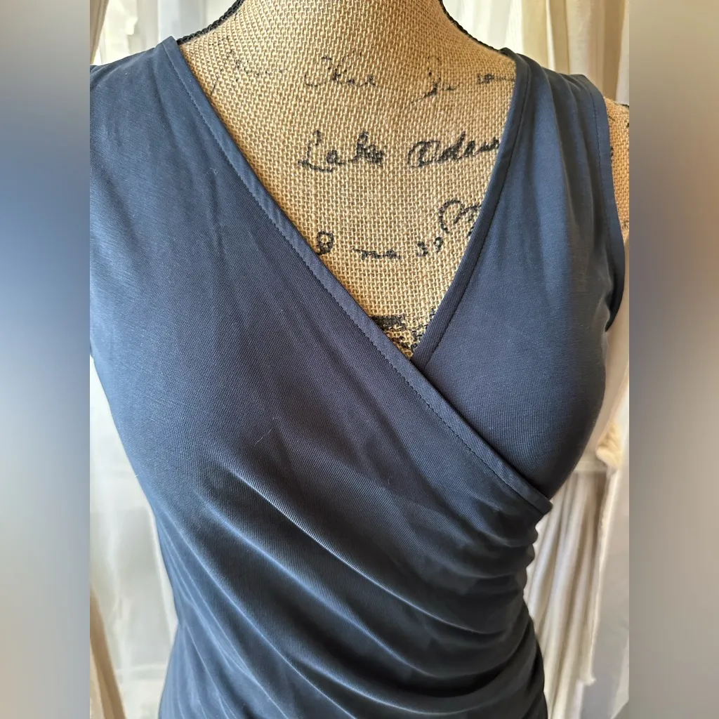 Madison & Berkeley Sleeveless Cross V Neck Top NWT - Image 3