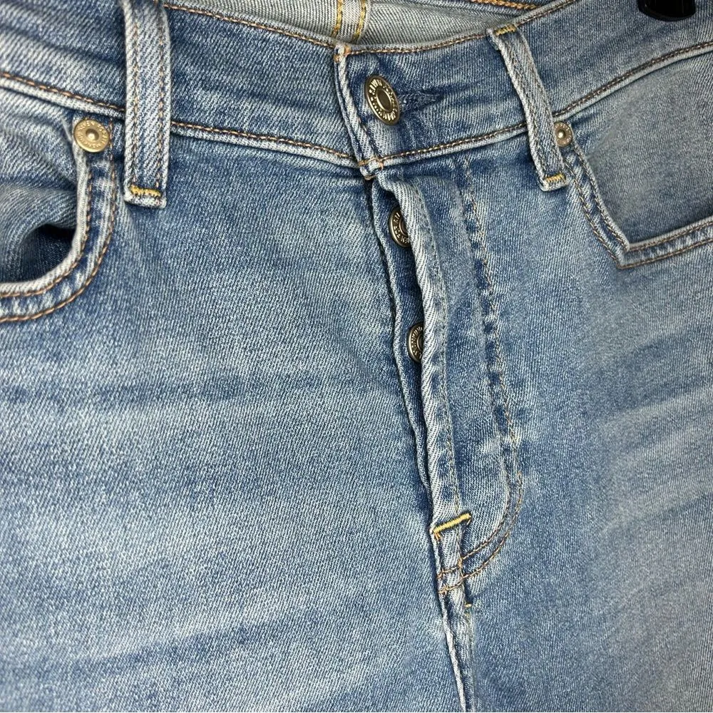 7 for all Mankind Josefina distressed skinny boyfriend jeans women’s size 28 - Image 8