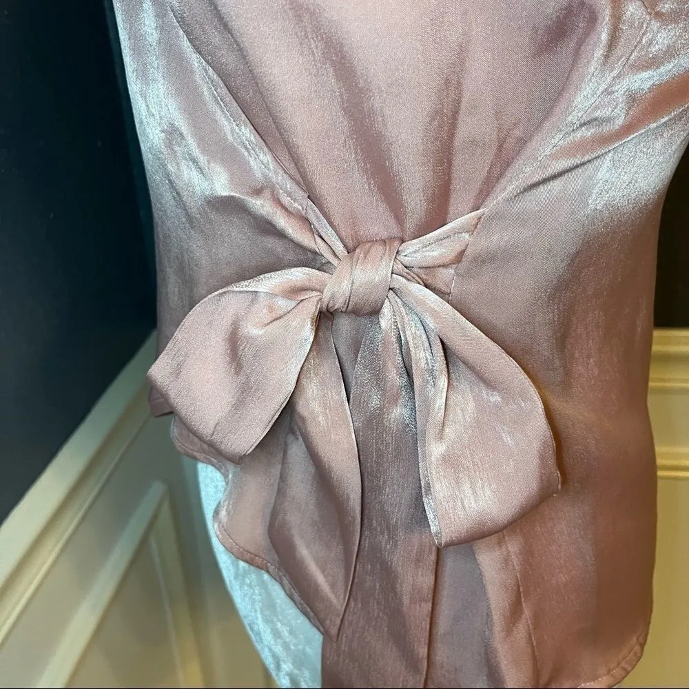 Lovers and Friends Wrap tank/crop top with side bow closure Pink Size XXS - Image 5