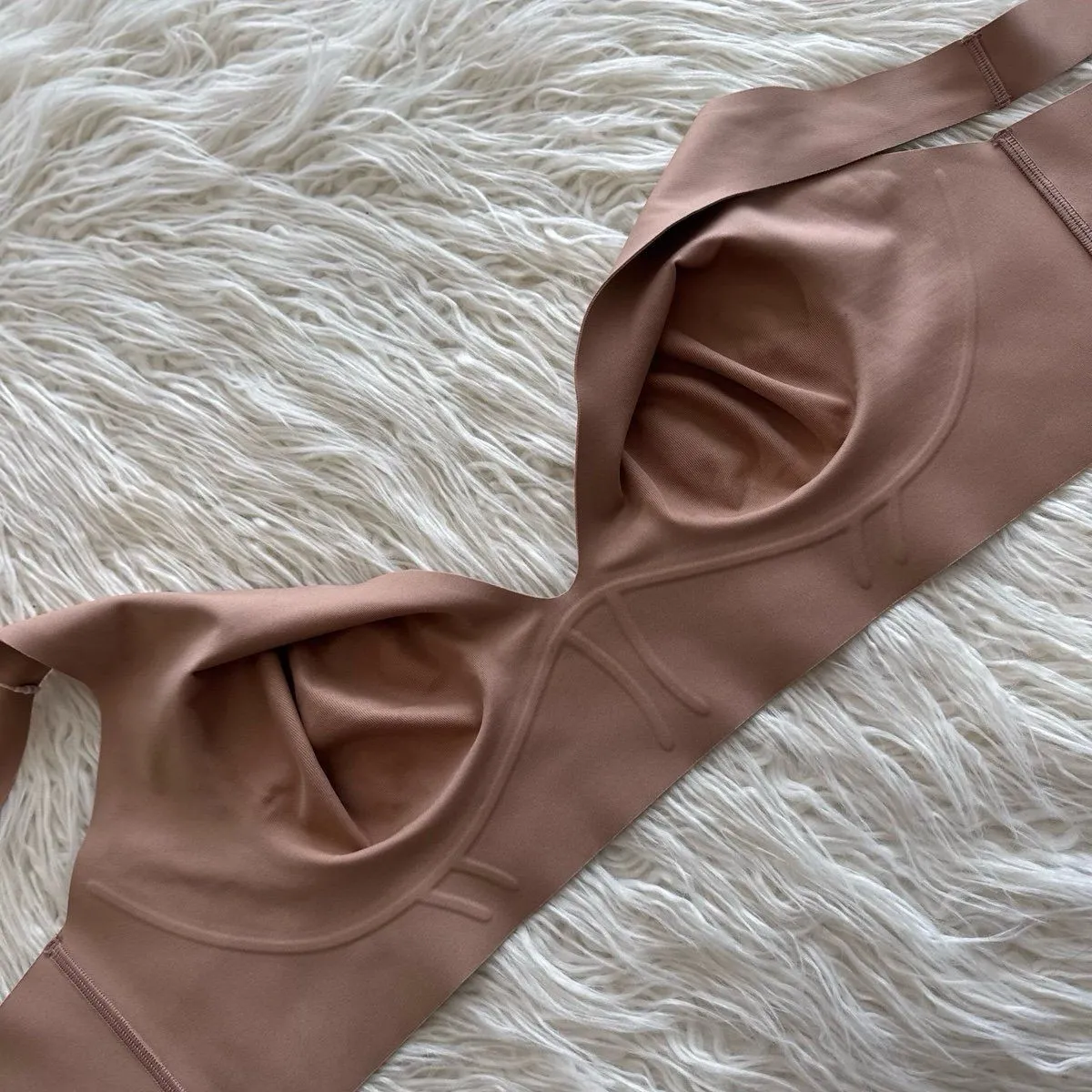 Skims Bonded Corset Group Plunge Bralette Sienna Size 4X - Image 9