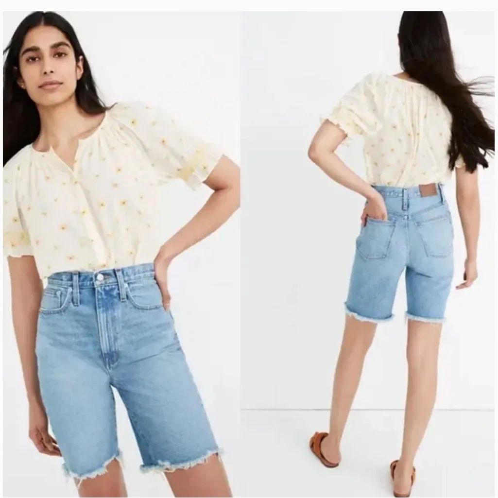 Madewell High Rise Mid Length‎ Denim Shorts - Image 2