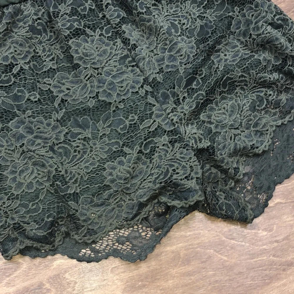 Blue Rain size medium olive green flirty romper - Image 7