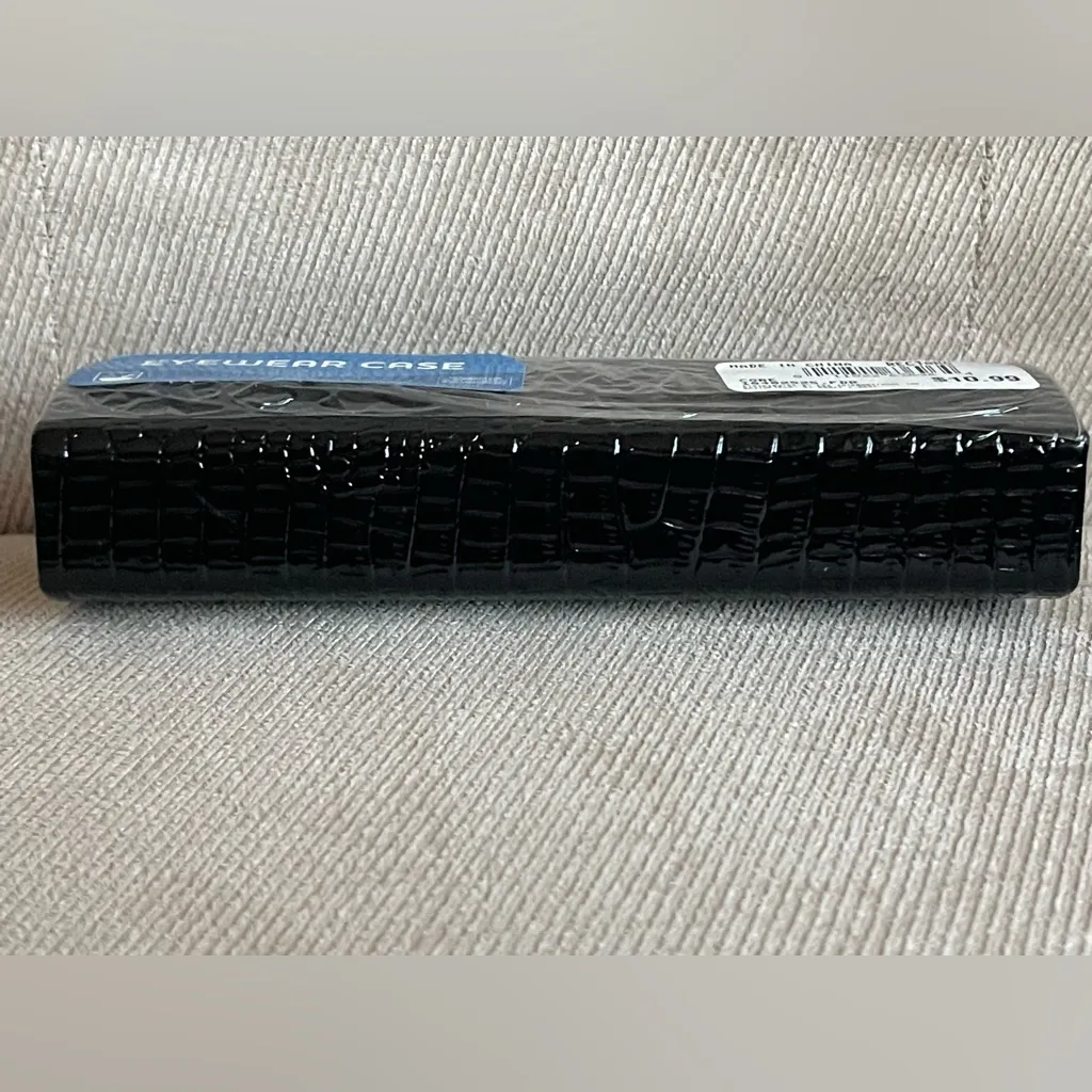 Eyewear case reptile clamshell hard case for readers or sunglasses NEW Black - Image 4