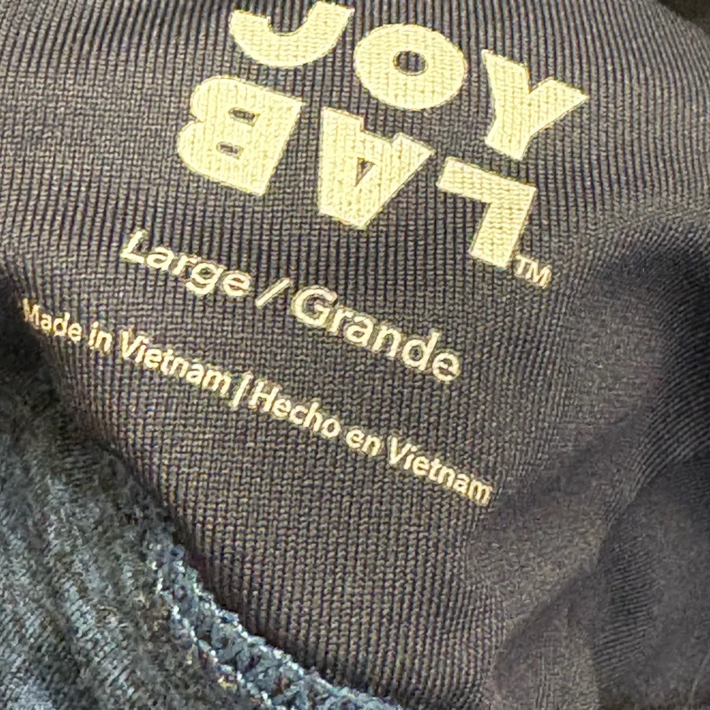 JoyLab Navy Blue Sports Bra Crop Tank – Size Large - Image 5