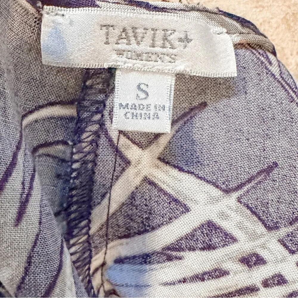 Tavik Swimwear Off Duty Tropical Print Pocket Jumpsuit, EUC, Small, MSRP $198 Purple - Image 10