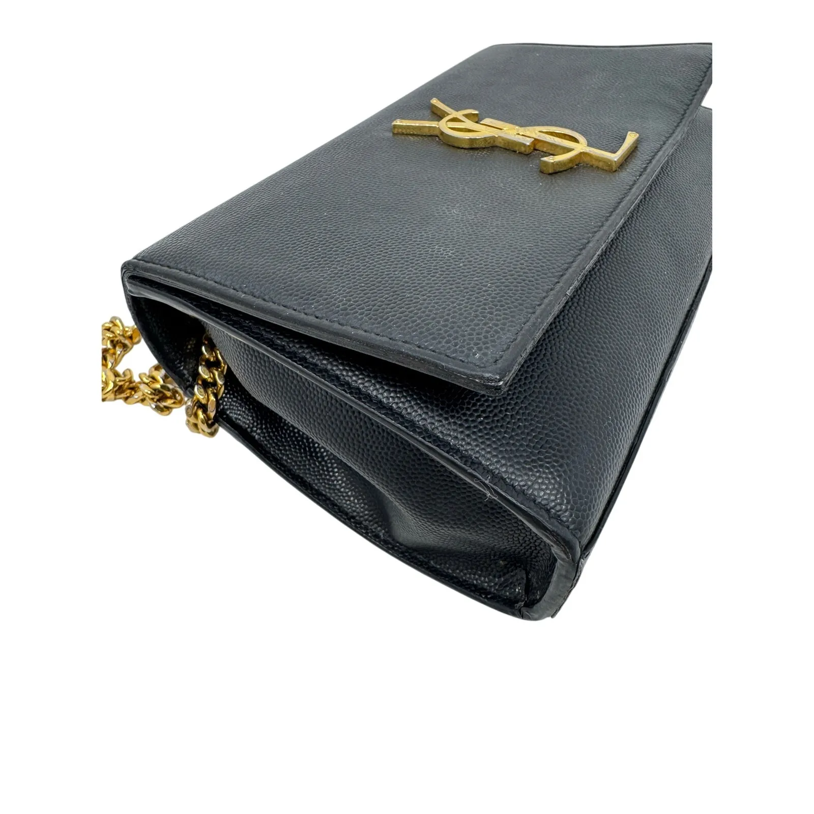 Saint Laurent YSL Kate Black Shoulder Bag Small Grain de Poudre Leather - Image 5