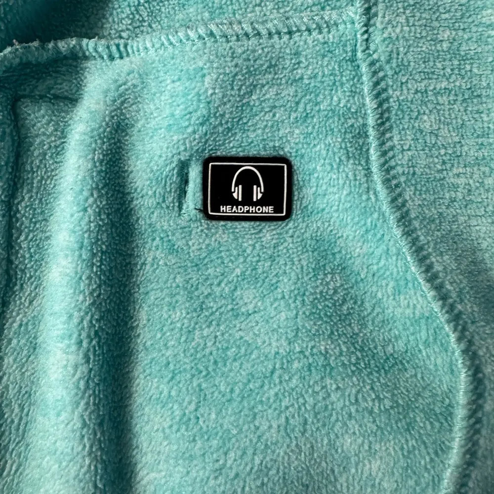 Calvin Klein Women's Fleece Marl Turquoise Jacket Full Zip Mock Neck, Medium - Image 15
