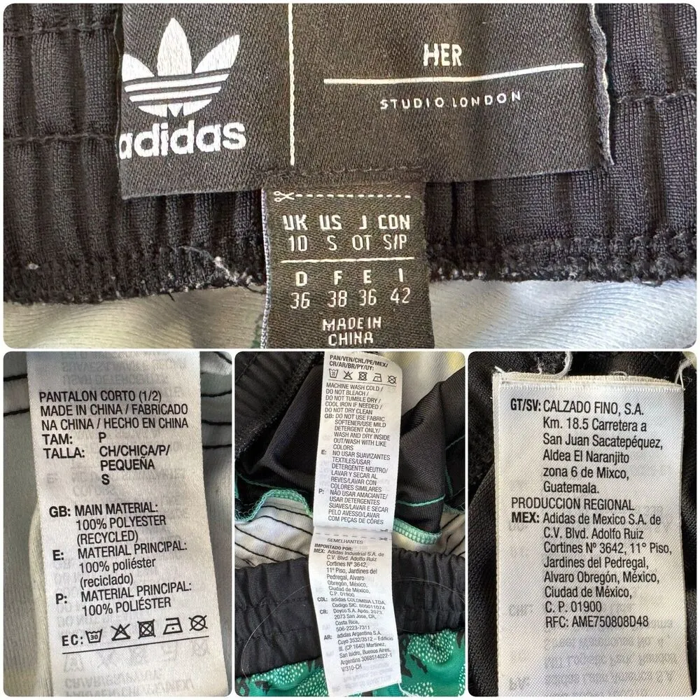 ADIDAS Originals X HER STUDIO LONDON Shorts Multicolor 90s Floral Tropic Size S - Image 10