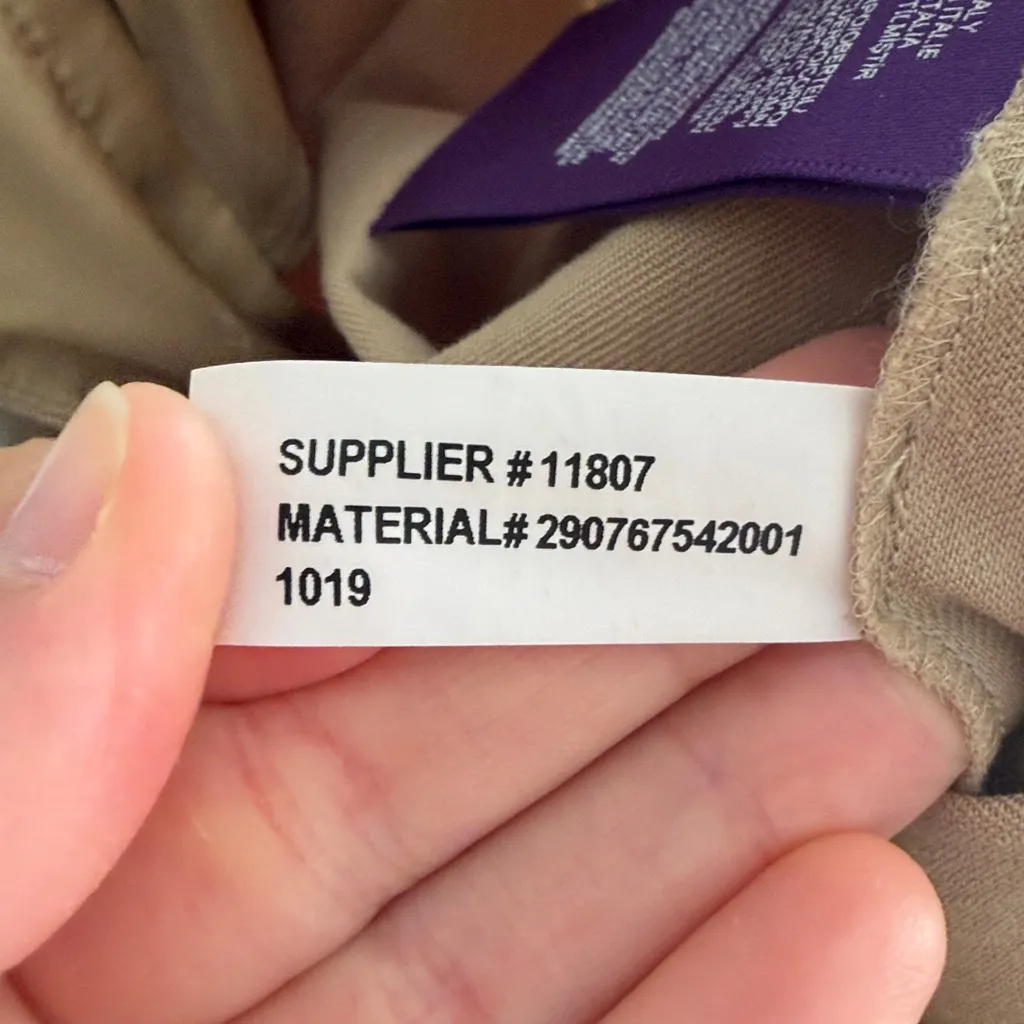 Ralph Lauren Purple Label Women’s Wool Khaki Tan Trousers Pleat Front Wide Leg 6 - Image 6