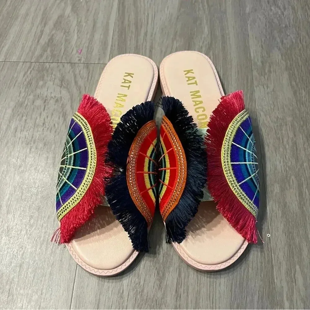 Kat Maconie Mona Slides Size 7 color Nude Pink - Image 3