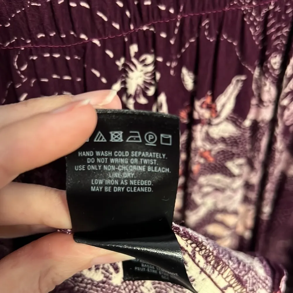 MAEVE Anthropologie - Ruffle Monaco Tiered
Dress Purple Floral Feminine Size Sm - Image 9