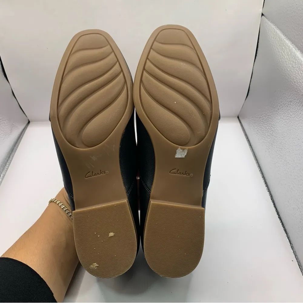 Clarks Women's Juliet Palm black soft leather loafer size 7.5M - Image 8