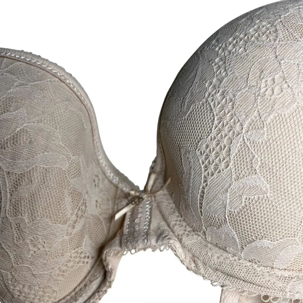 WACOAL Beige Bra Lace Overlay Lightly Padded T Shirt Bra 853201 Size 34 B - Image 6