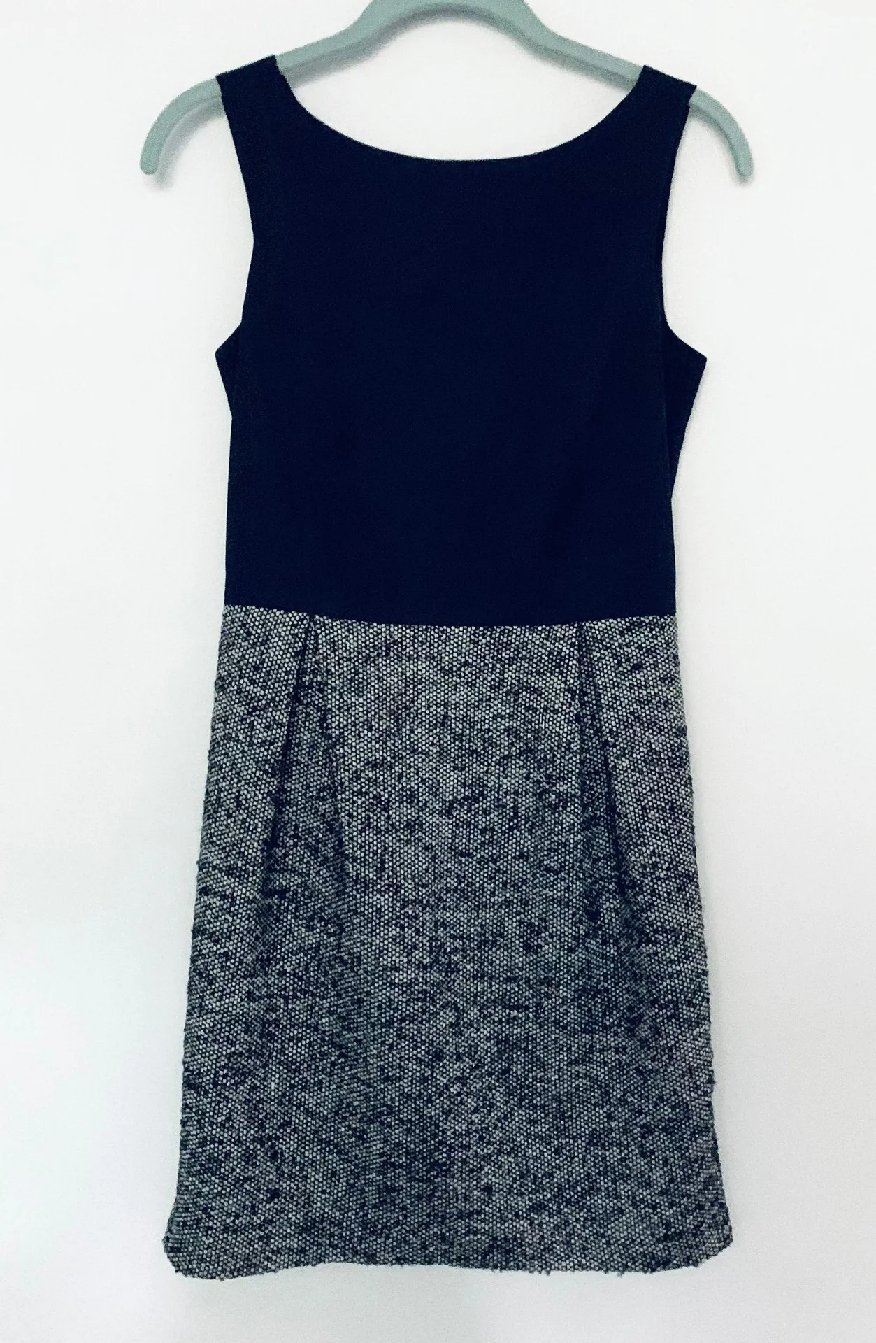 Navy Blue Professional Wool Dress - Image 2