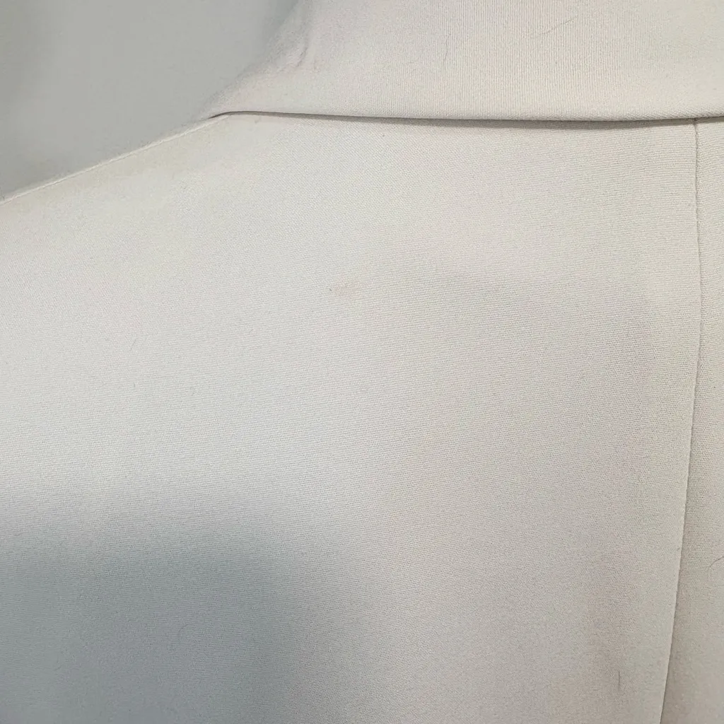 Express Ivory Scalloped Double-Breasted Blazer Suit Jacket Tailored Preppy NWT - Image 7