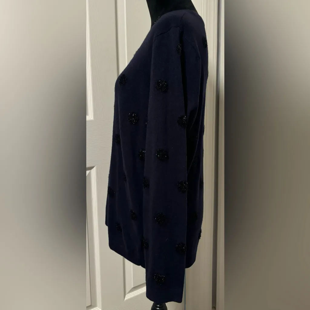 Talbots - NWT  Tinsel Dot Sweater Size Large - Image 5