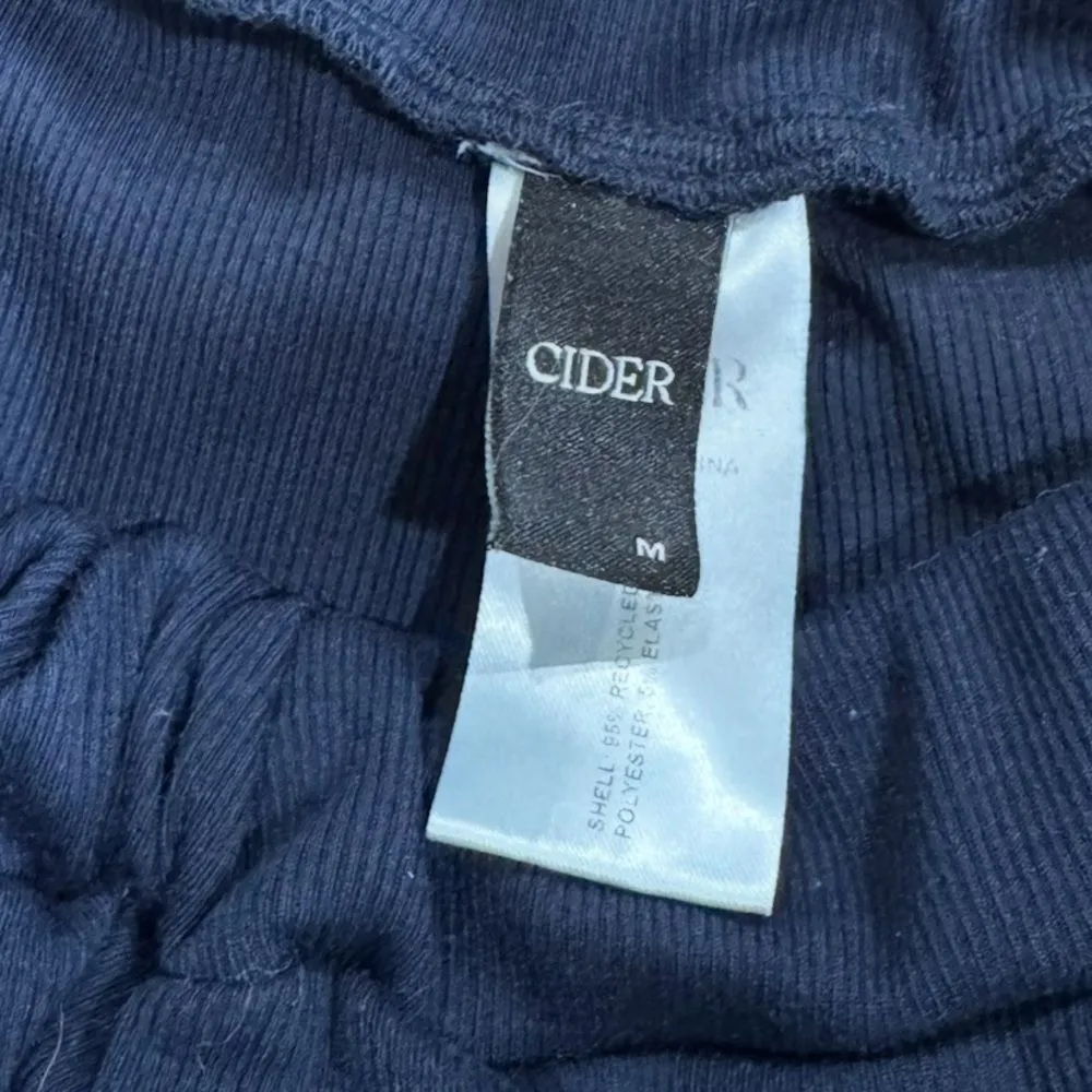 Cider Elastic Waist Wide Leg Blue Pants Women’s Medium - Image 2