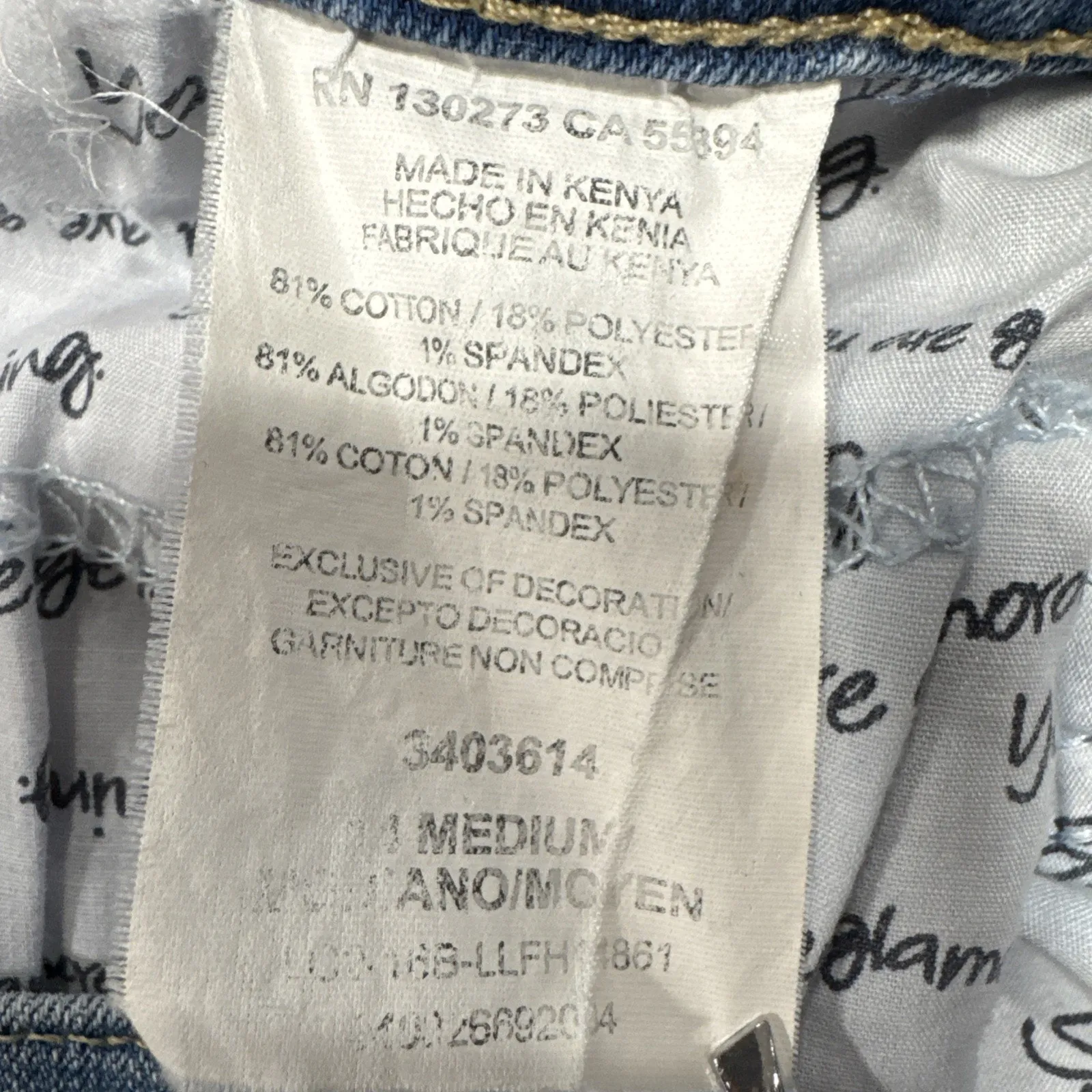 Lee Classic Fit Jeans Women's 14 Medium High Rise Straight Leg Blue Denim Pants - Image 11