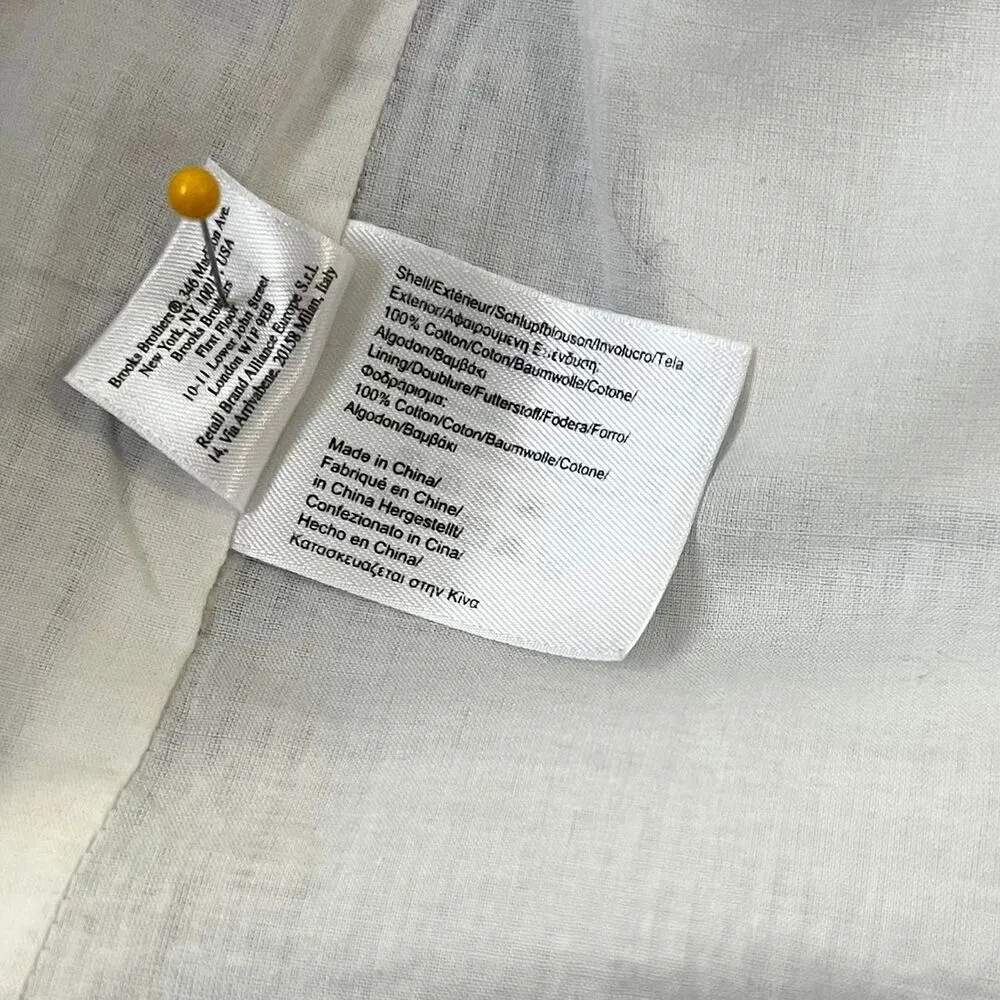 Brooks Brothers Blue & White Striped Two Button Blazer Women Size 8 | 35-14 - Image 5