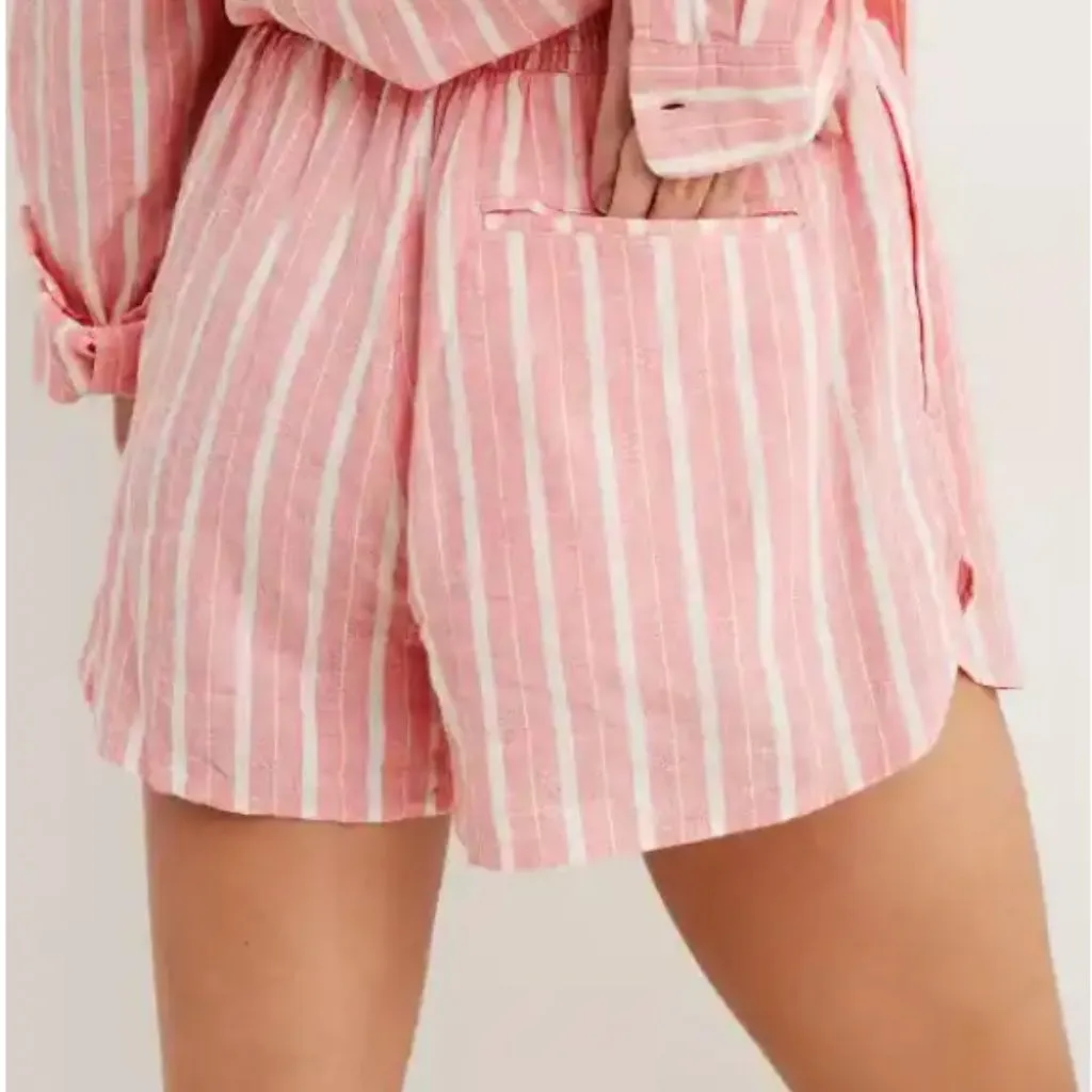 EUC Aerie Linen Blend High Waisted Short - Image 6