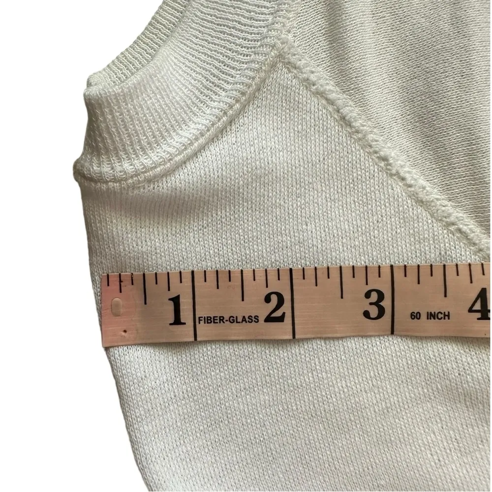 Vintage 80s 90s White Mickey Mouse Face Pullover Sweatshirt XL - Image 10