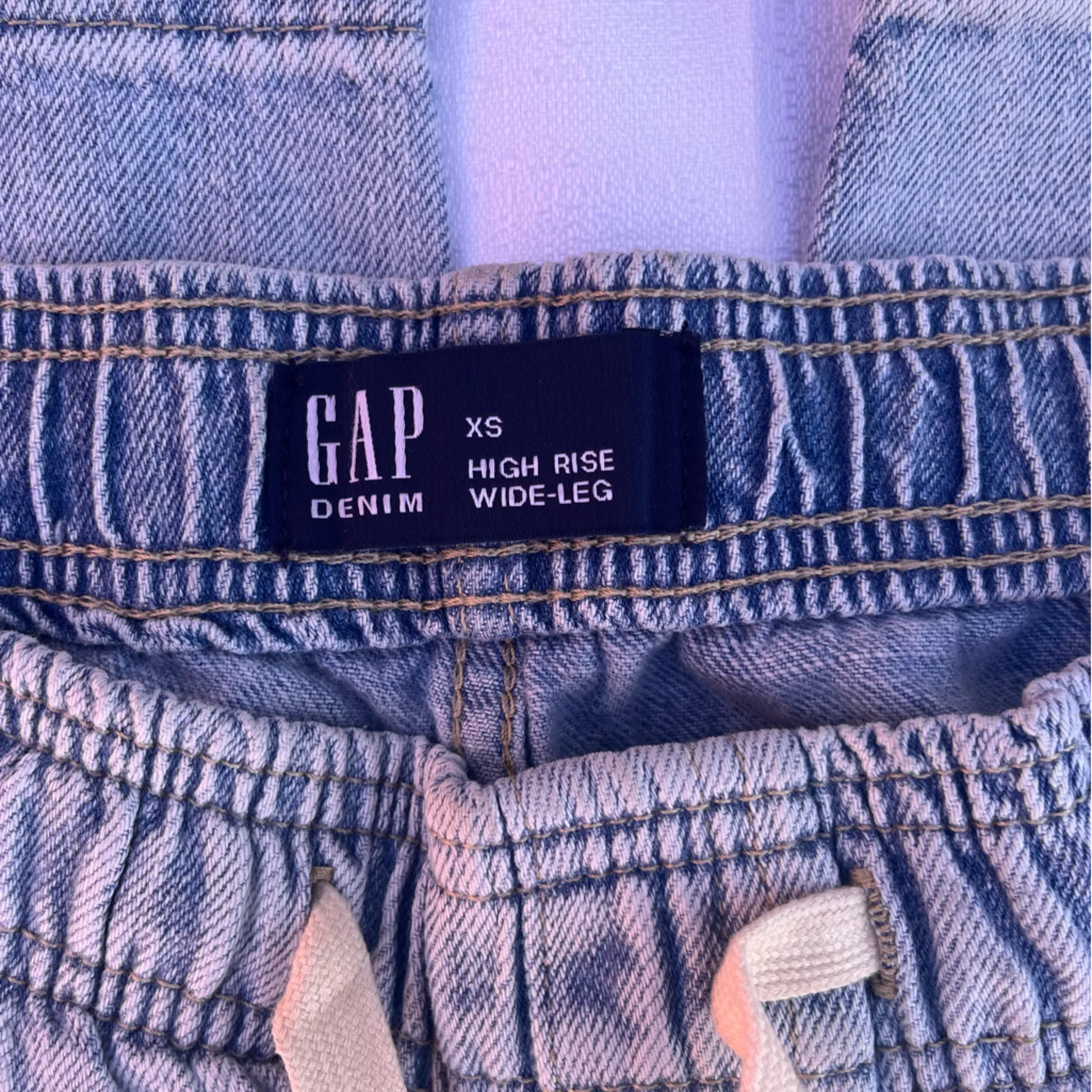 GAP 🔥🔥WIIDE LEG XS Soft Blue Denim Pants - Image 2