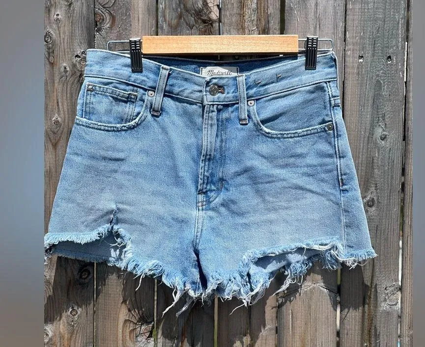 Madewell The Perfect Short  distressed Cut off Jeans Shorts - Image 2