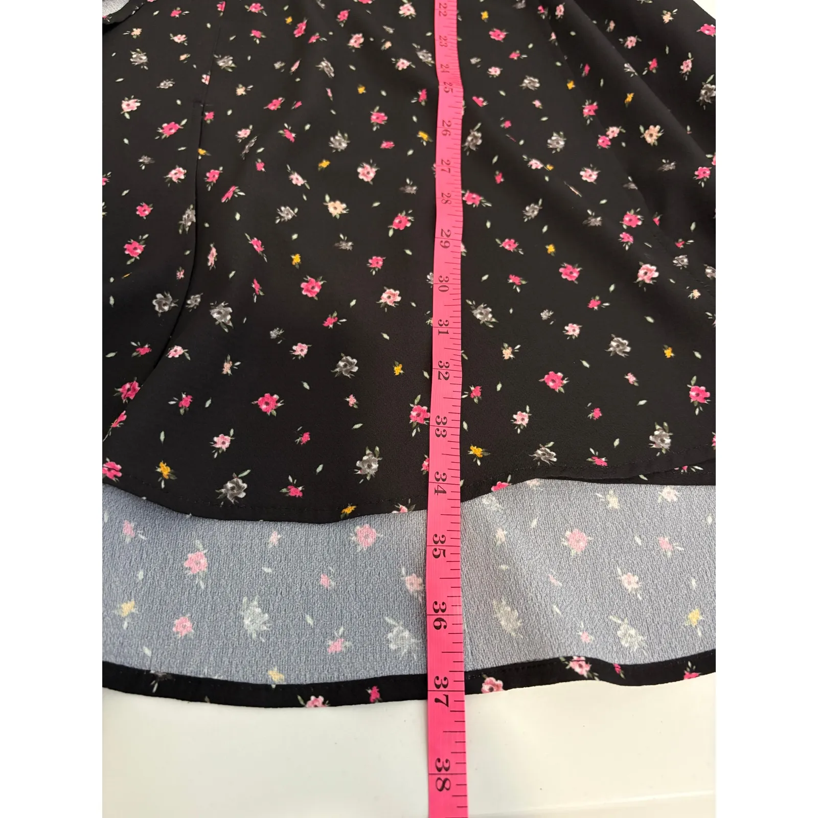 French Connection 71KPU - Bell Sleeve Floral Casual Dress -‎ Size 6 - Image 8