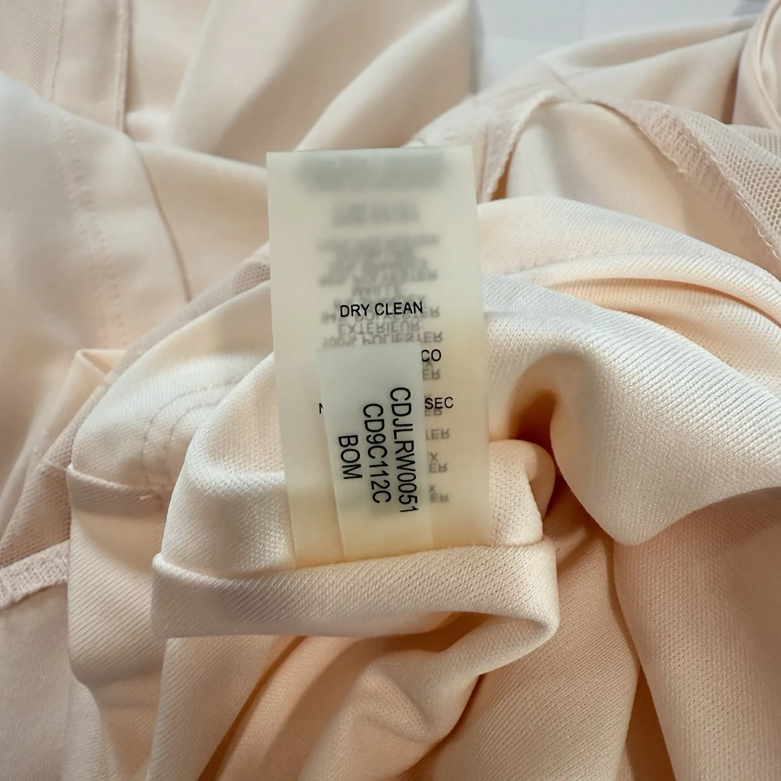 Calvin Klein‎ Blush Pink Mesh Illusion Hem Fit Flare Stretch Sleeveless Dress 8 - Image 13