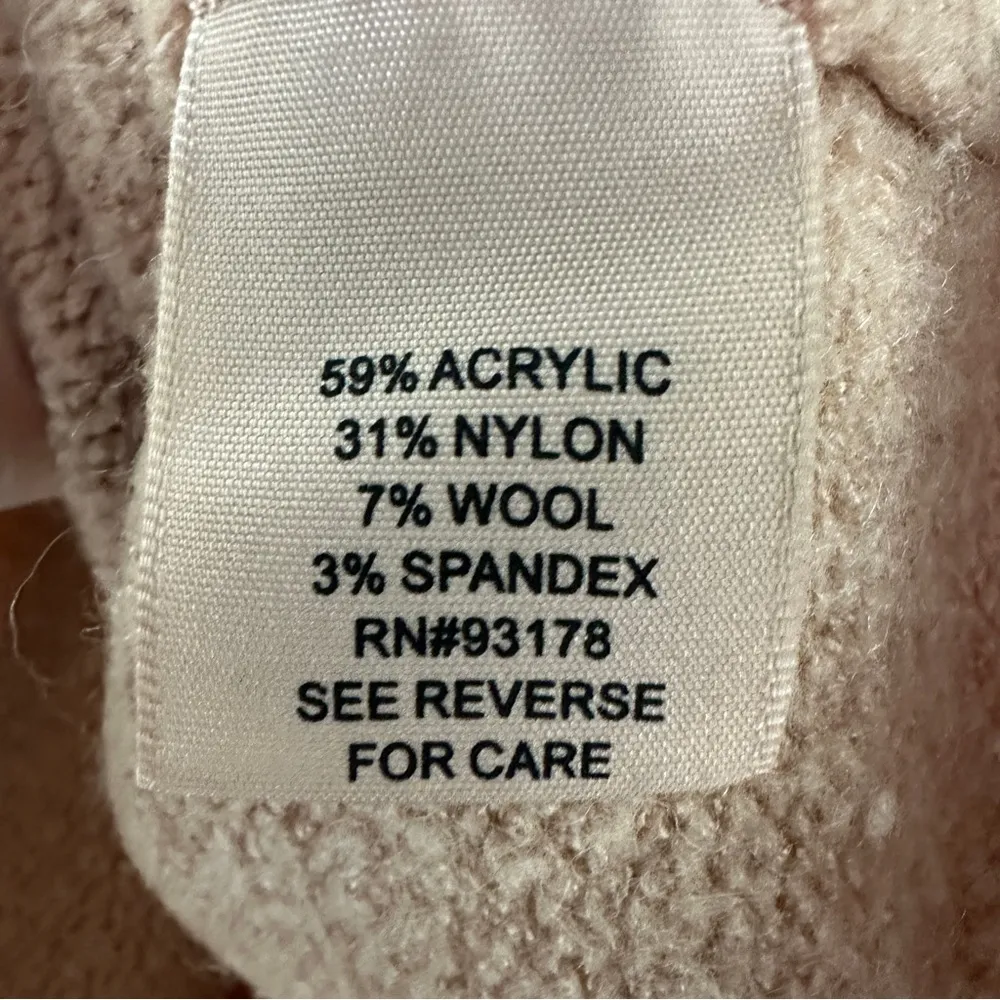 Philosophy Sweater Wool Blend Braided Arms Womans Size M Soft Rose Pink - Image 5