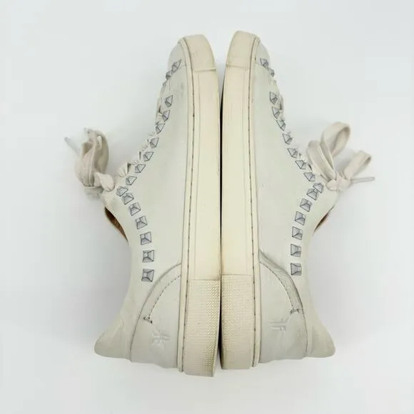 Frye Ivy Deco Stud Low Lace Up Leather Sneakers Size 8 - Image 7