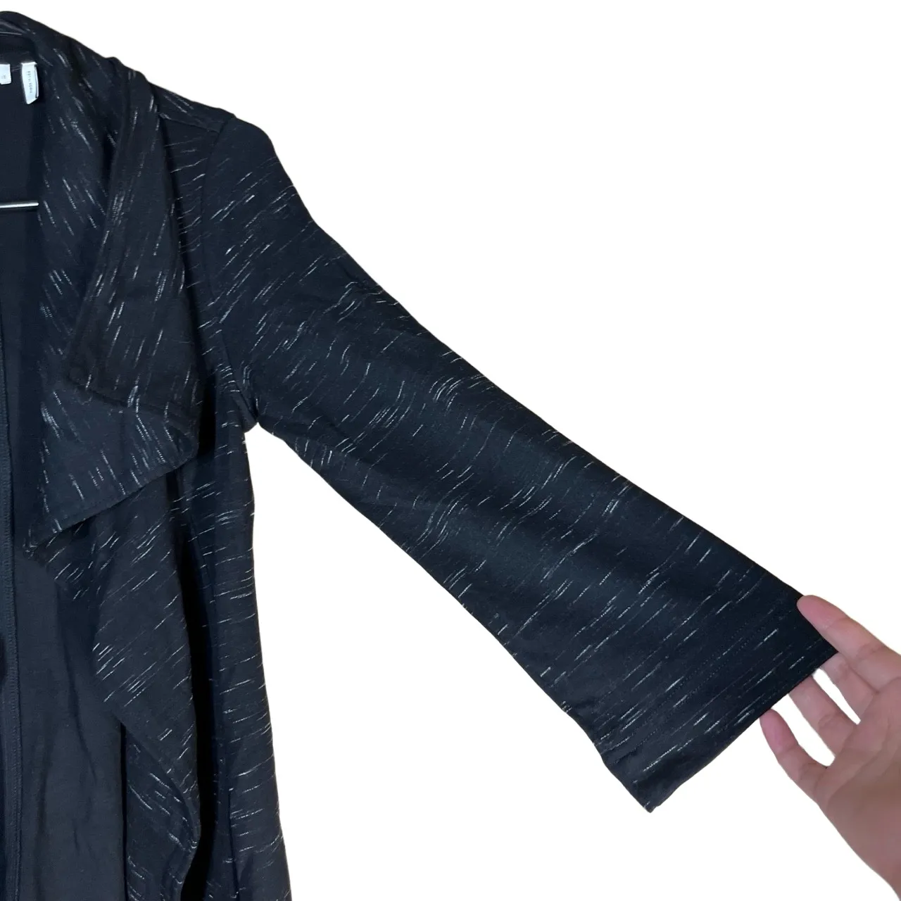 Three Dots Draped Long Sleeve Open‎ Front Cardigan Extra Small - Image 3