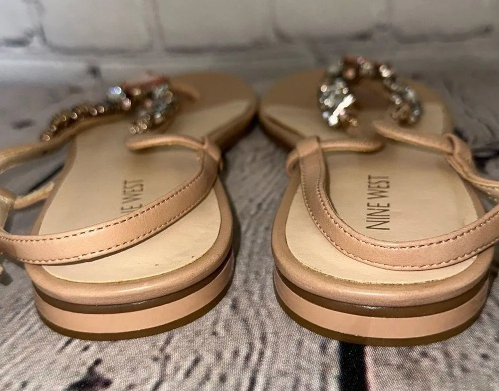 Chunky Rhinstone Sandals size 9 - Image 7