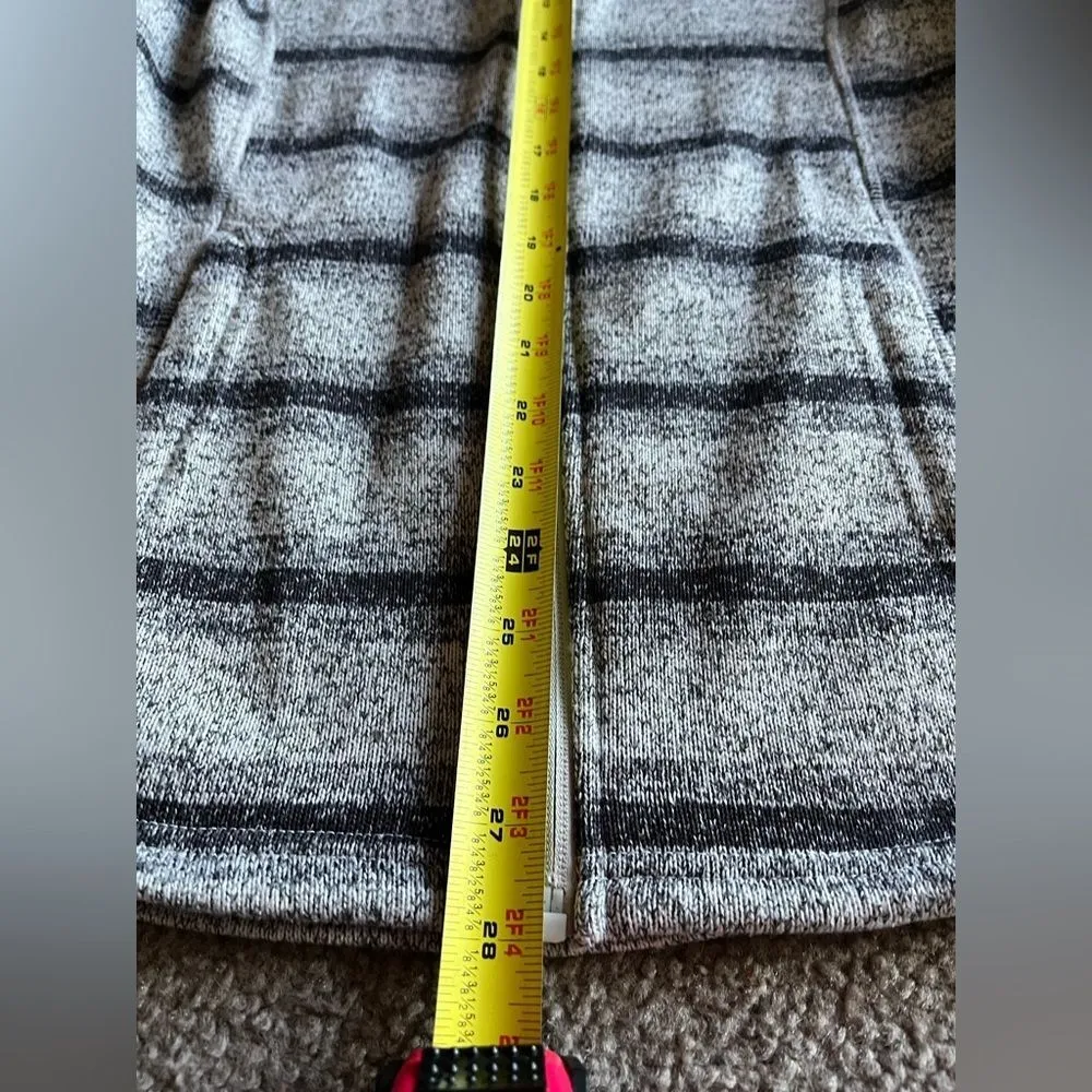 Faded Glory Womans Gray Striped Lightweight Full Zipper Fall Jacket Size Large - Image 13