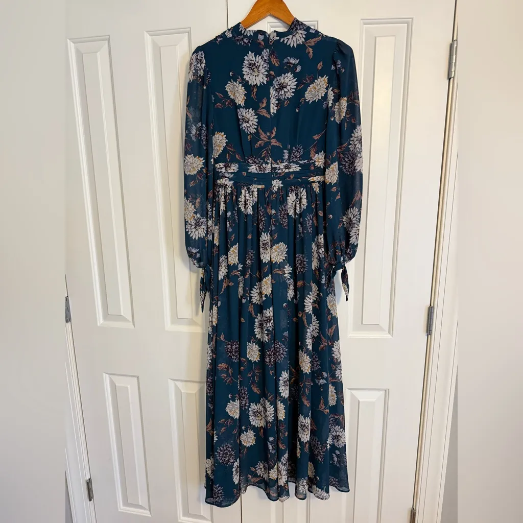 Gal Meets Glam Georgia Dress Size 2 Teal Cadet Blue - Image 6