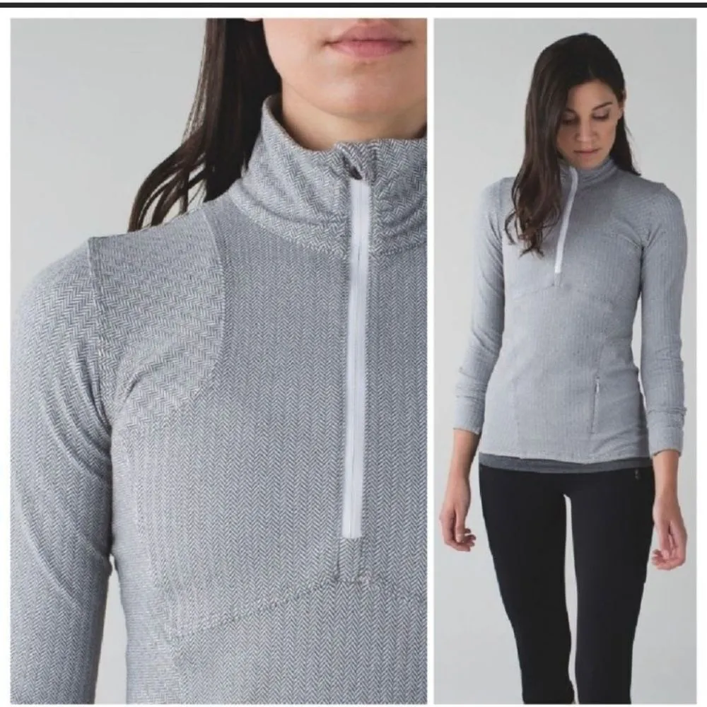 Lululemon Kanto Catch Me herringbone 4 athletic pullover - Image 3
