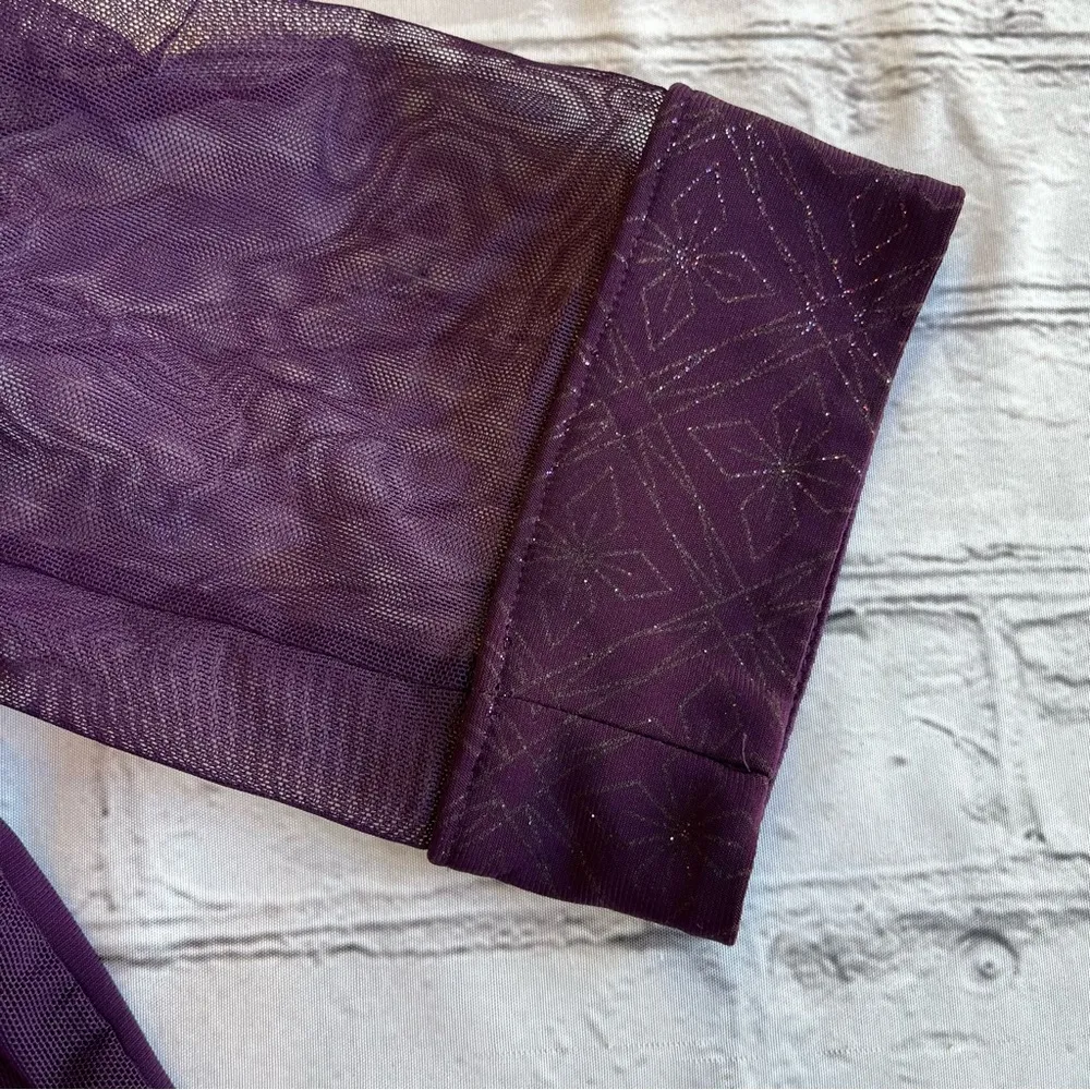 R & M Richards Vintage Open Front Top Duster Sheer Purple Long Sleeve XL  Loose - Image 12